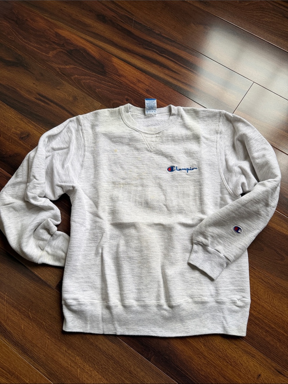 VTG Champion Crewneck Sweatshirt Made in USA Womens Medium Stains